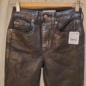 We The Free High Rise Coated Skinny